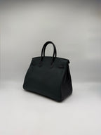 Hermès Birkin 35 HHS Vert Foncé - Noir Swift  Palladium Hardware