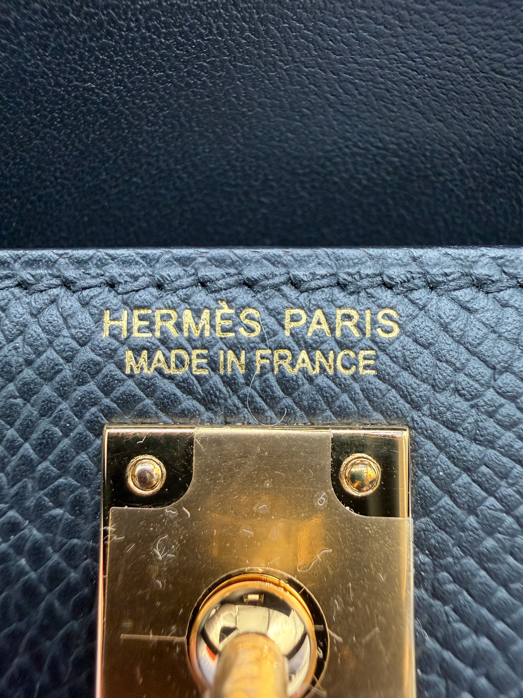 Hermès Mini Kelly Black Gold Hardware
