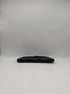 Hermès Kelly Cut Black Shiny Porosus Palladium Hardware