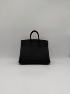 Hermès Birkin 25 Black Togo Palladium Hardware