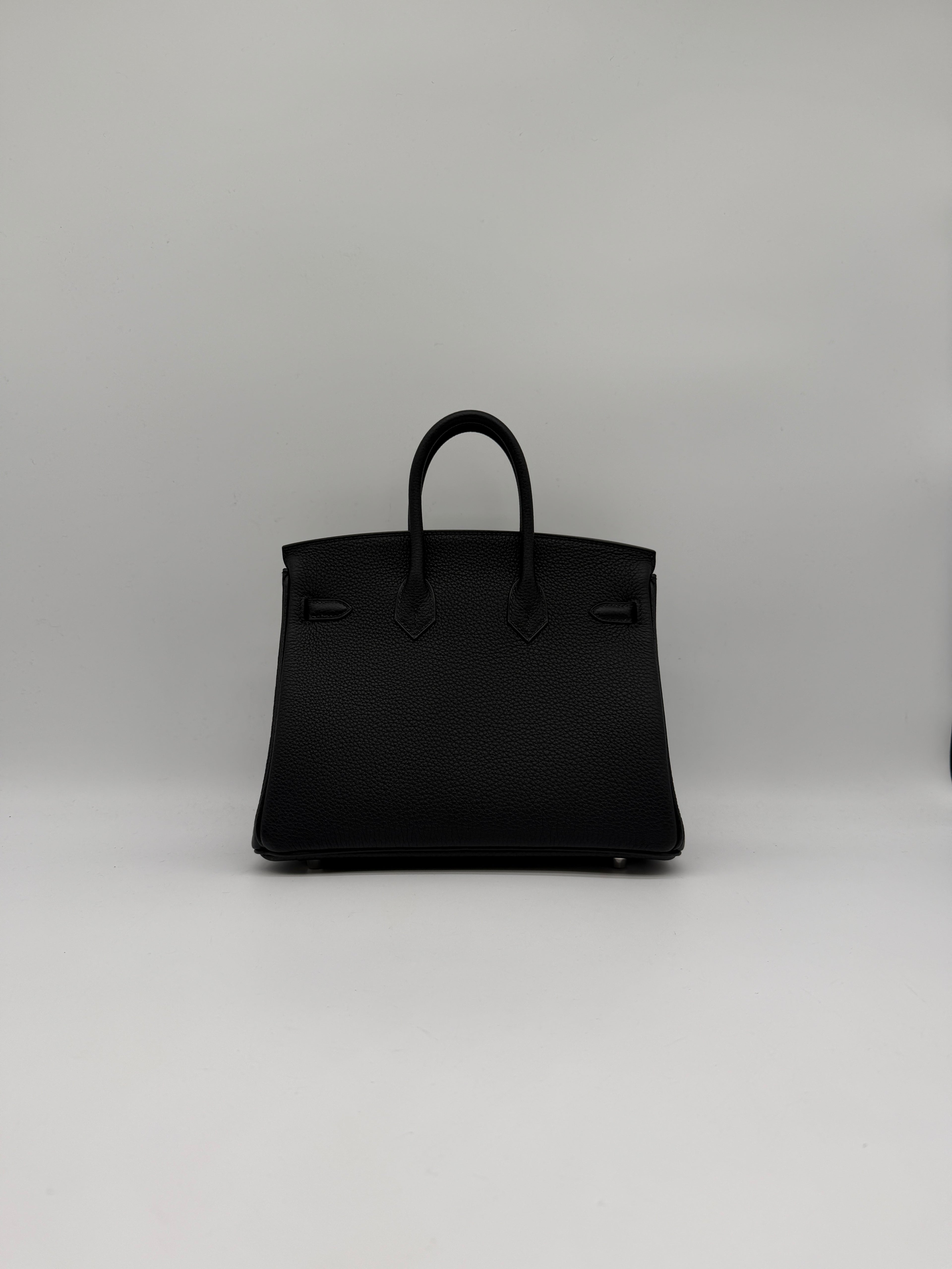 Hermès Birkin 25 Black Togo Palladium Hardware