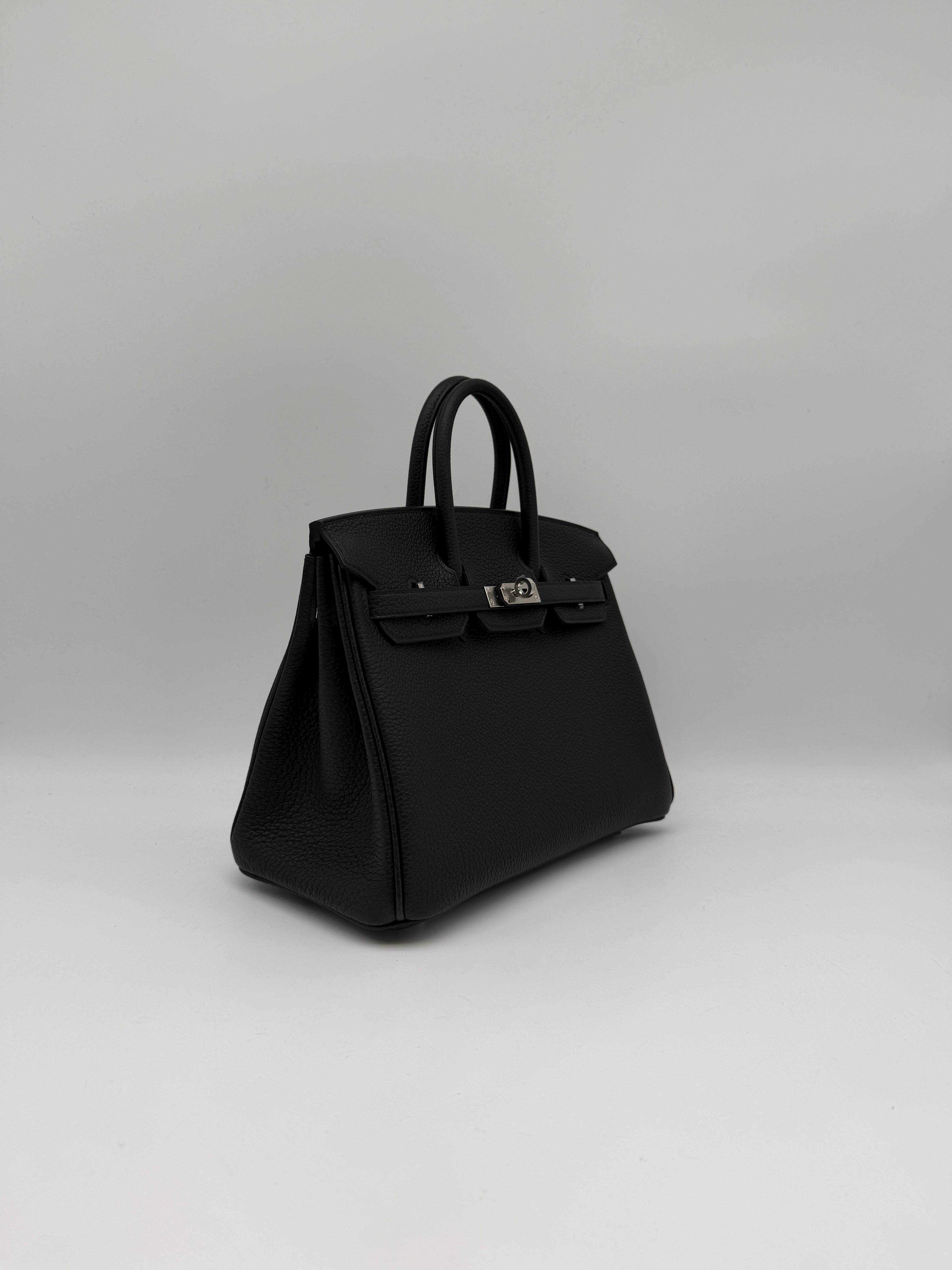 Hermès Birkin 25 Black Togo Palladium Hardware
