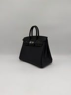 Hermès Birkin 25 Black Togo Palladium Hardware