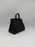 Hermès Birkin 25 Black Togo Palladium Hardware
