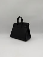 Hermès Birkin 25 Black Togo Palladium Hardware