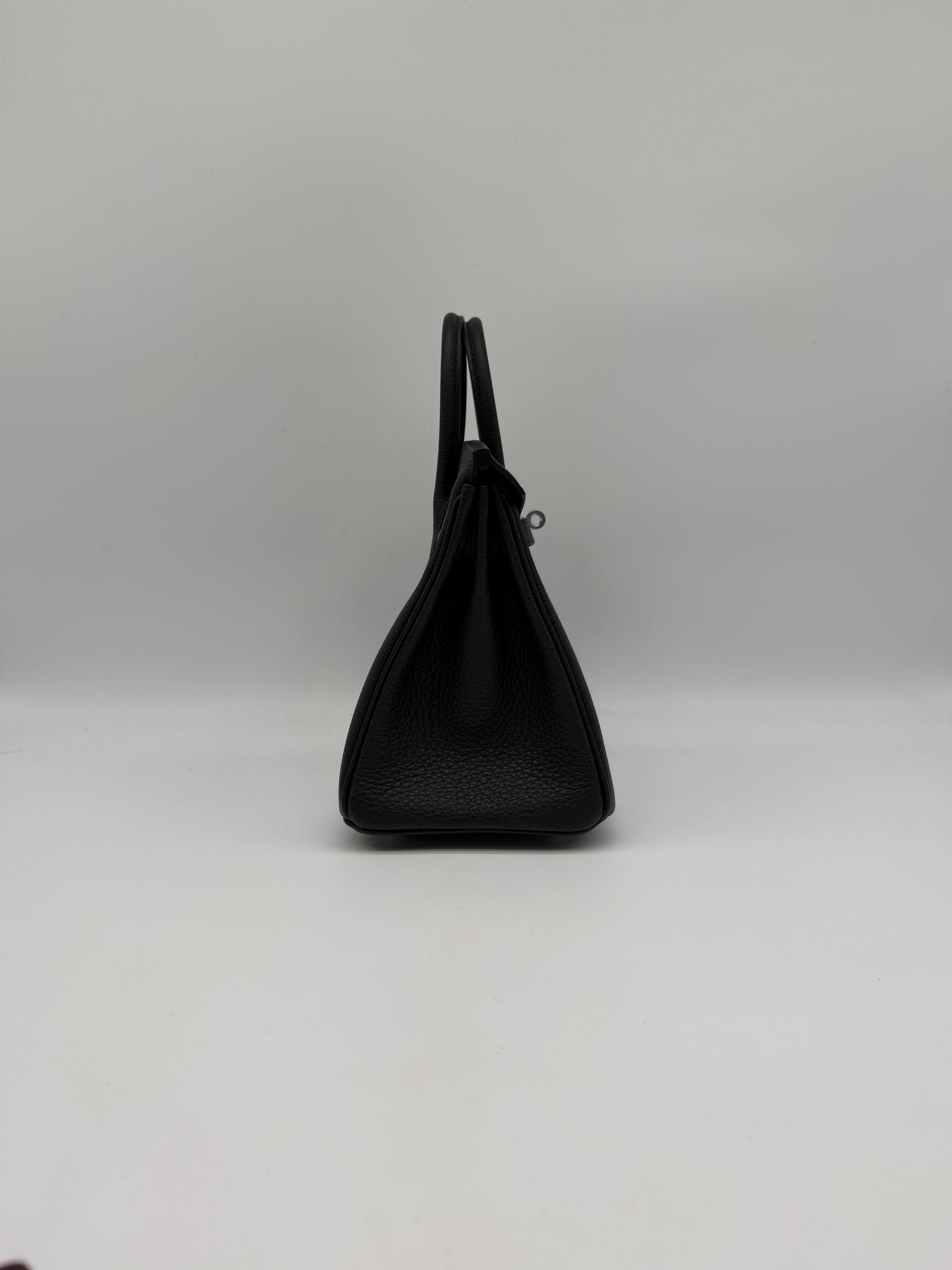Hermès Birkin 25 Black Togo Palladium Hardware