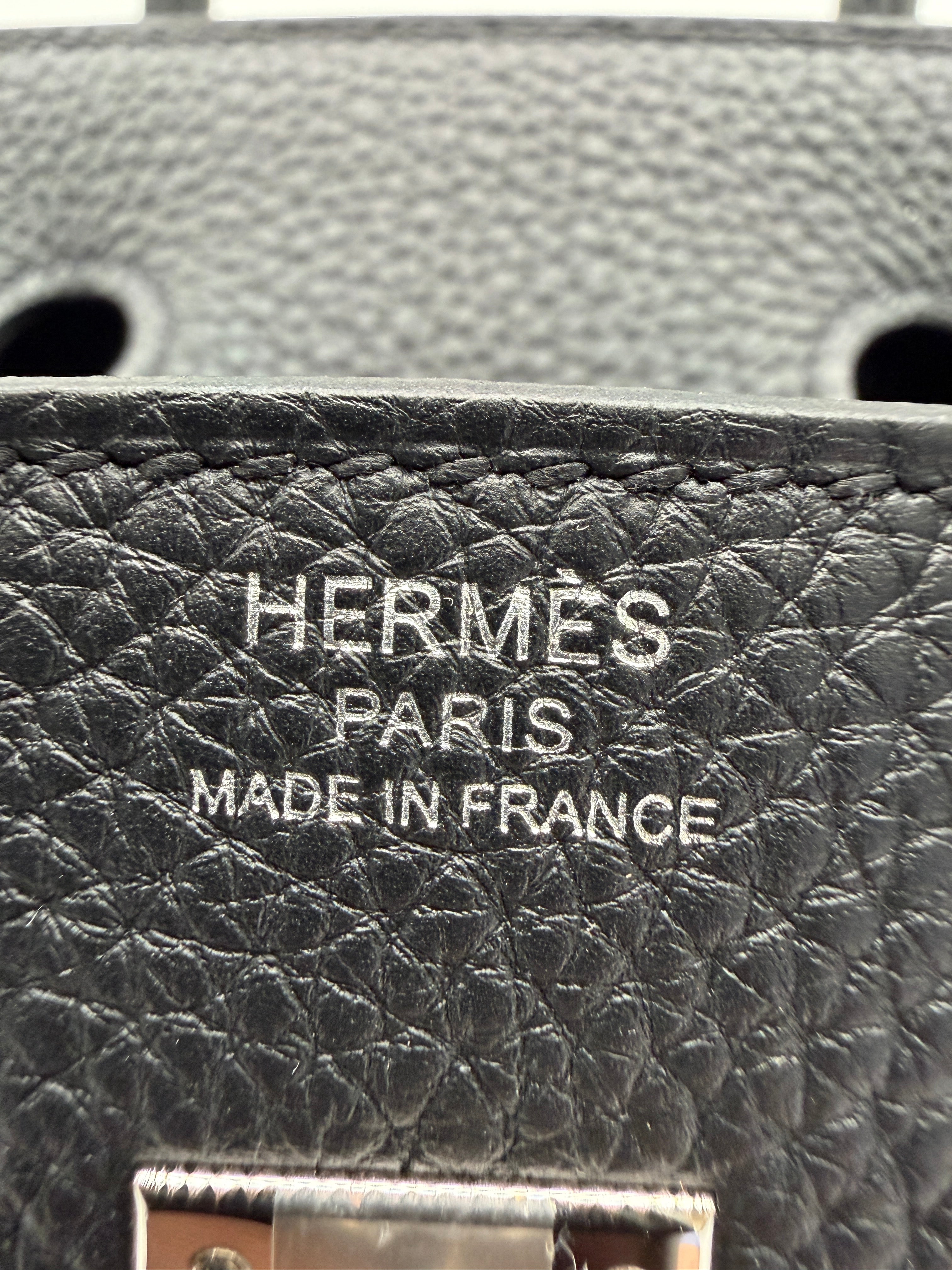 Hermès Birkin 25 Black Togo Palladium Hardware