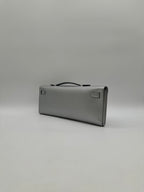 Hermès Kelly Cut Argent Chevre Palladium Hardware
