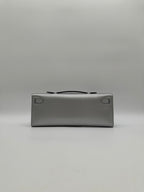 Hermès Kelly Cut Argent Chevre Palladium Hardware