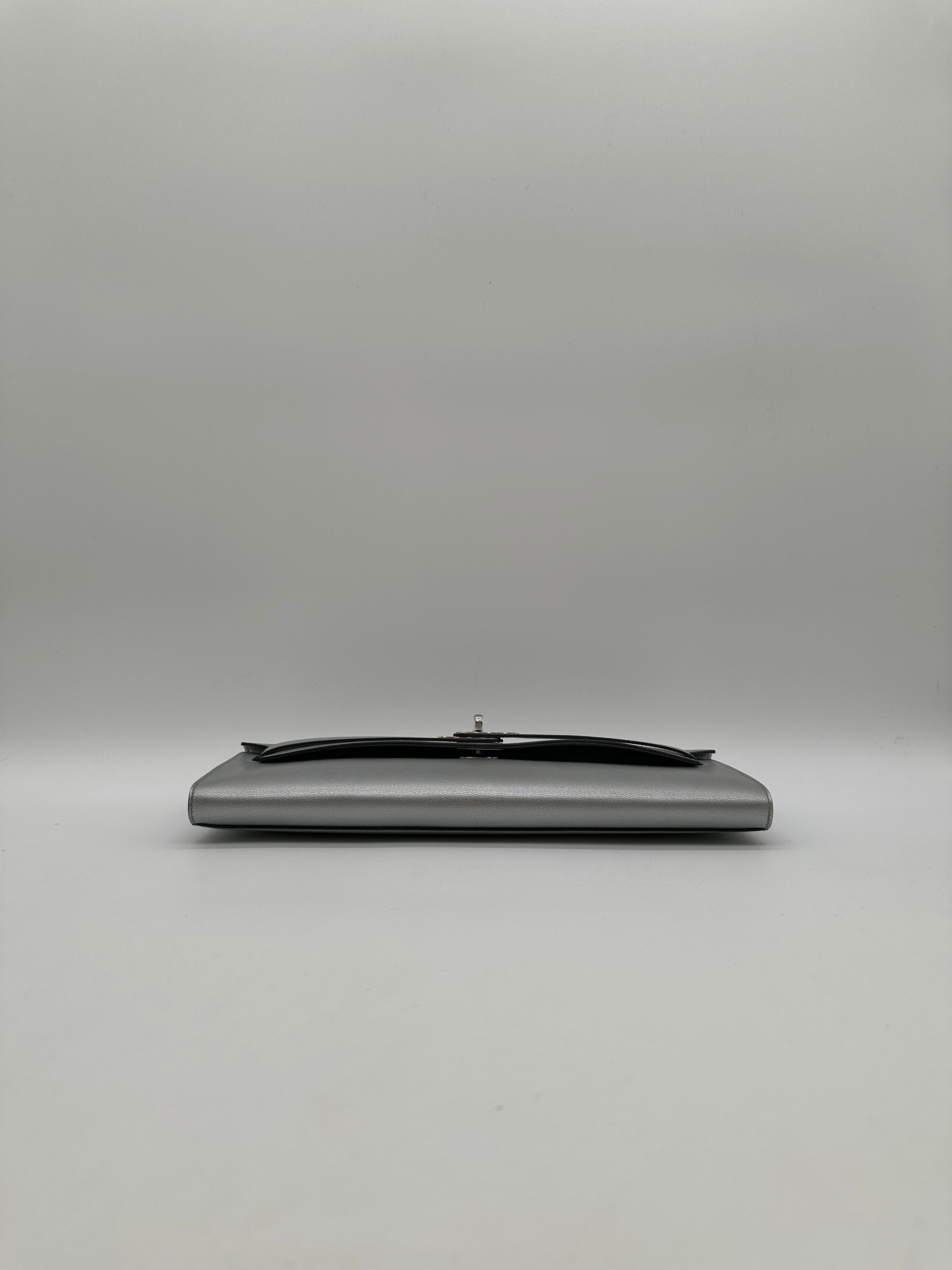 Hermès Kelly Cut Argent Chevre Palladium Hardware
