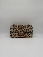 Chanel Maxi 32 Leopard Gold-Tone Metal
