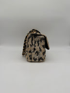 Chanel Maxi 32 Leopard Gold-Tone Metal