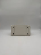 Hermès Birkin 25 In and Out Blanc/Orange Swift Palladium Hardware