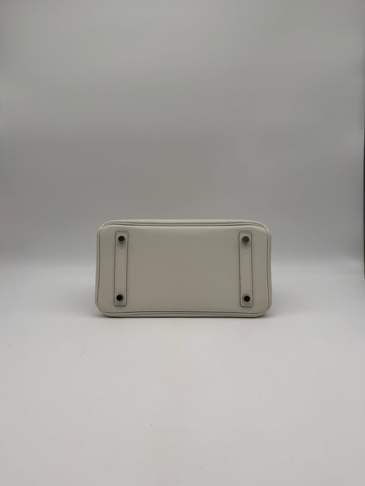 Hermès Birkin 25 In and Out Blanc/Orange Swift Palladium Hardware