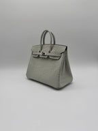 Hermès Birkin 25 Gris Neve Matt Alligator Palladium Hardware