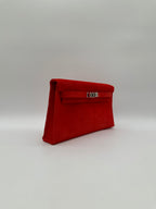 Hermès Kelly Elan Doblis Capucine Suede Palladium Hardware