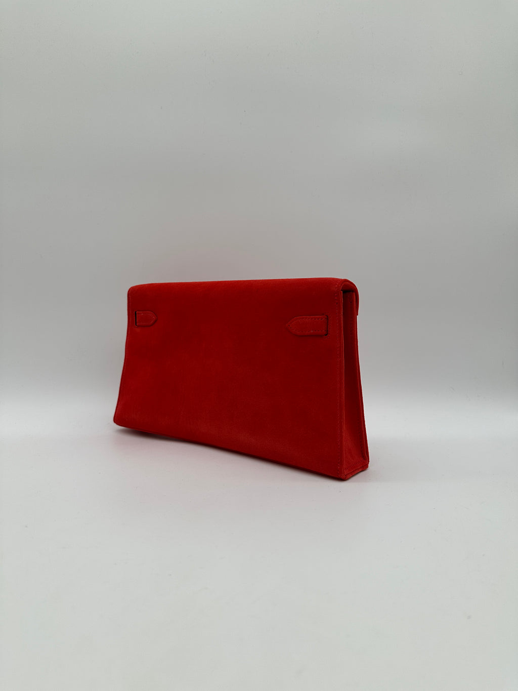 Hermès Kelly Elan Doblis Capucine Suede Palladium Hardware