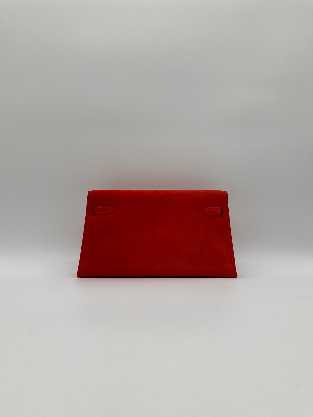 Hermès Kelly Elan Doblis Capucine Suede Palladium Hardware