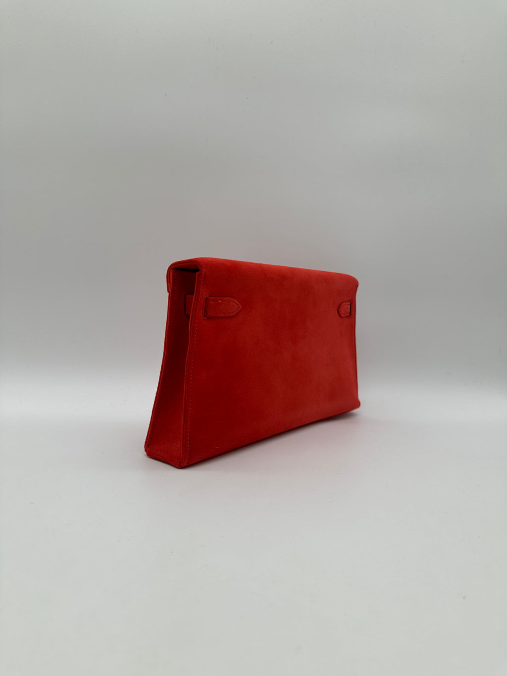 Hermès Kelly Elan Doblis Capucine Suede Palladium Hardware
