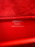 Hermès Kelly Elan Doblis Capucine Suede Palladium Hardware