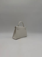 Hermès Mini Kelly White Epsom Palladium Hardware