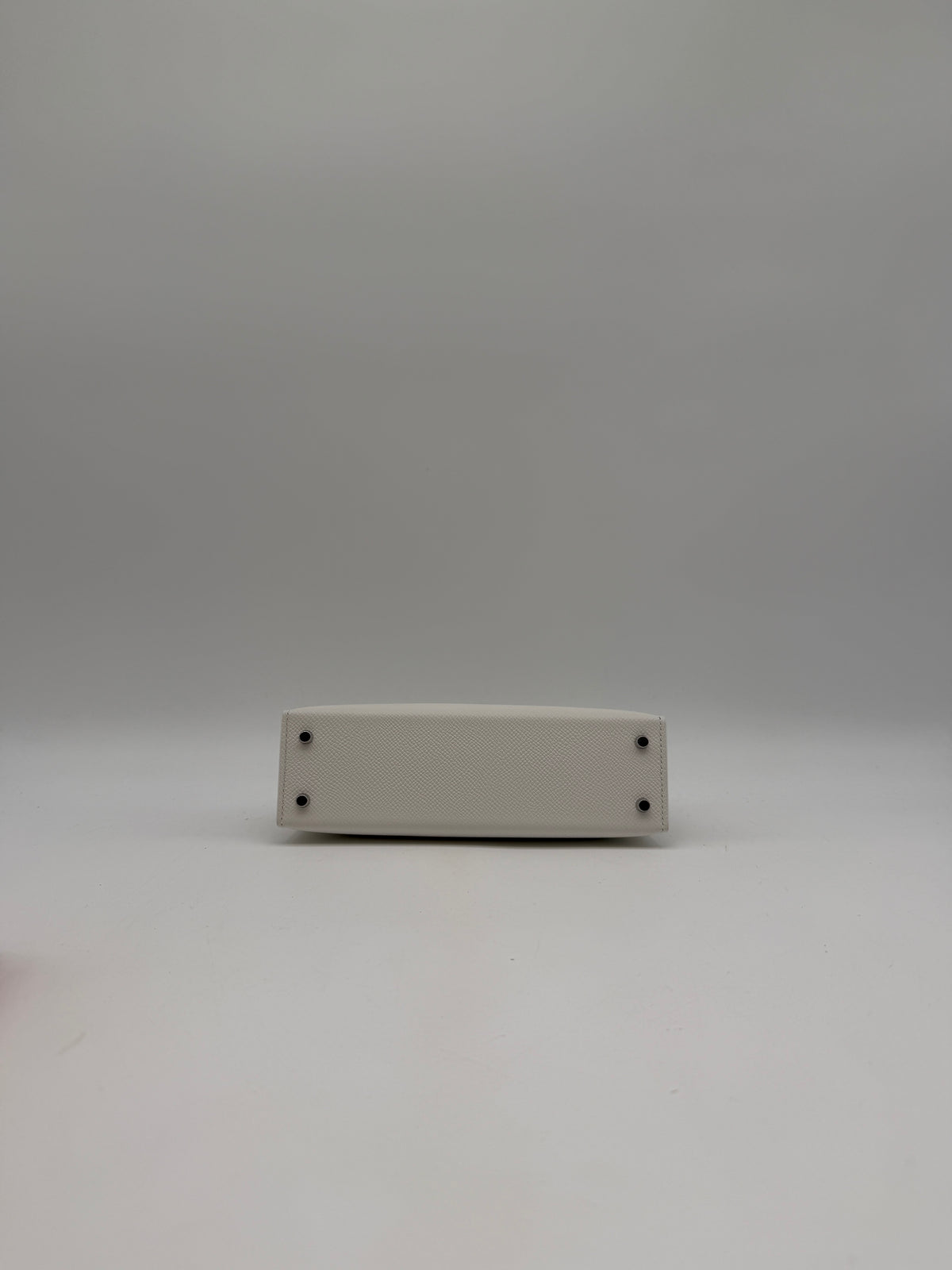 Hermès Mini Kelly White Epsom Palladium Hardware