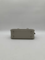Hermès Mini Plume Chevre Gris Perle Palladium Hardware