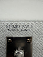 Hermès Mini Kelly White Epsom Palladium Hardware