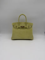 Hermès Birkin 30 Tilleul Doblis Permabrass Hardware
