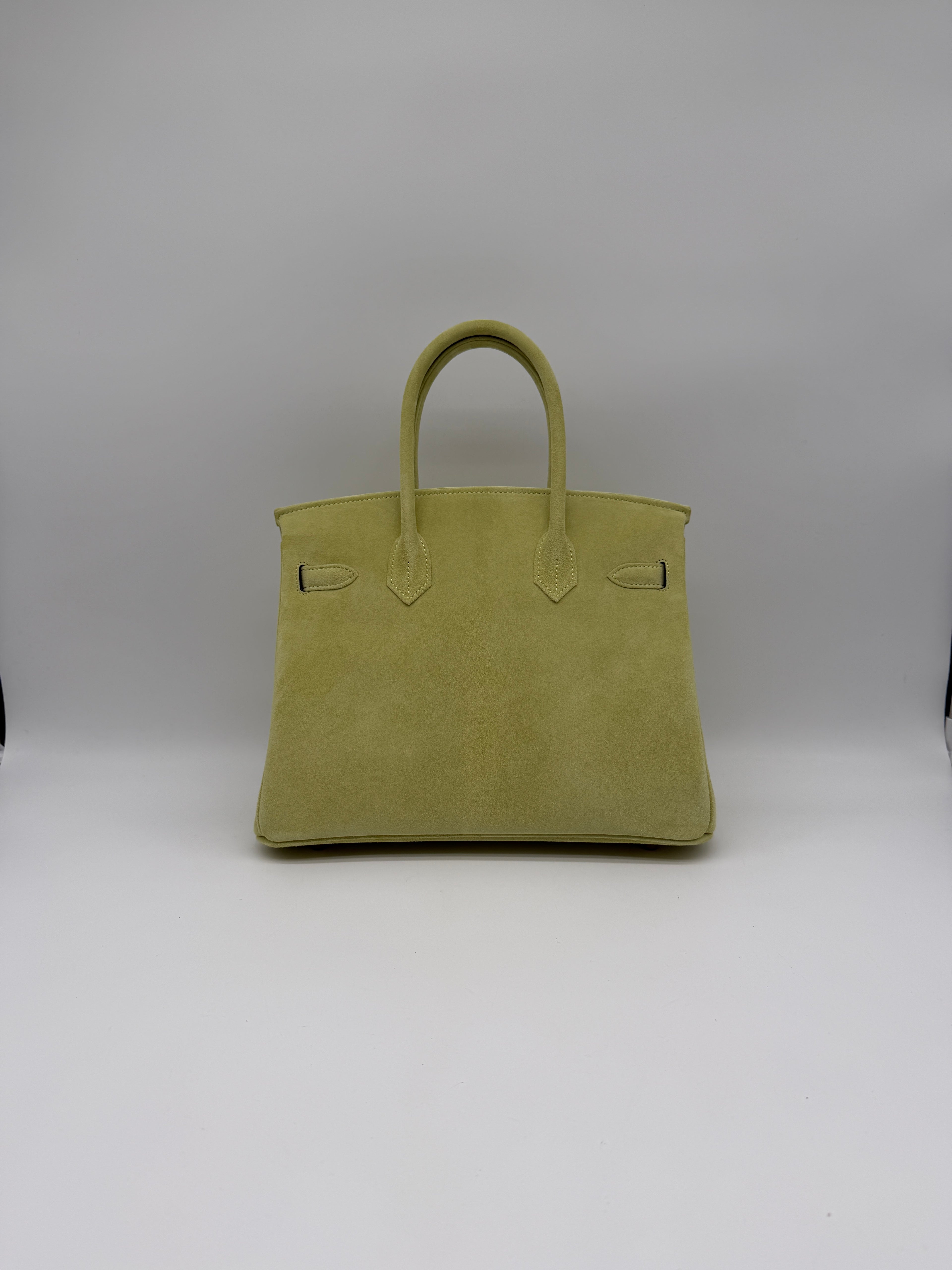Hermès Birkin 30 Tilleul Doblis Permabrass Hardware