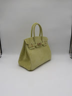 Hermès Birkin 30 Tilleul Doblis Permabrass Hardware