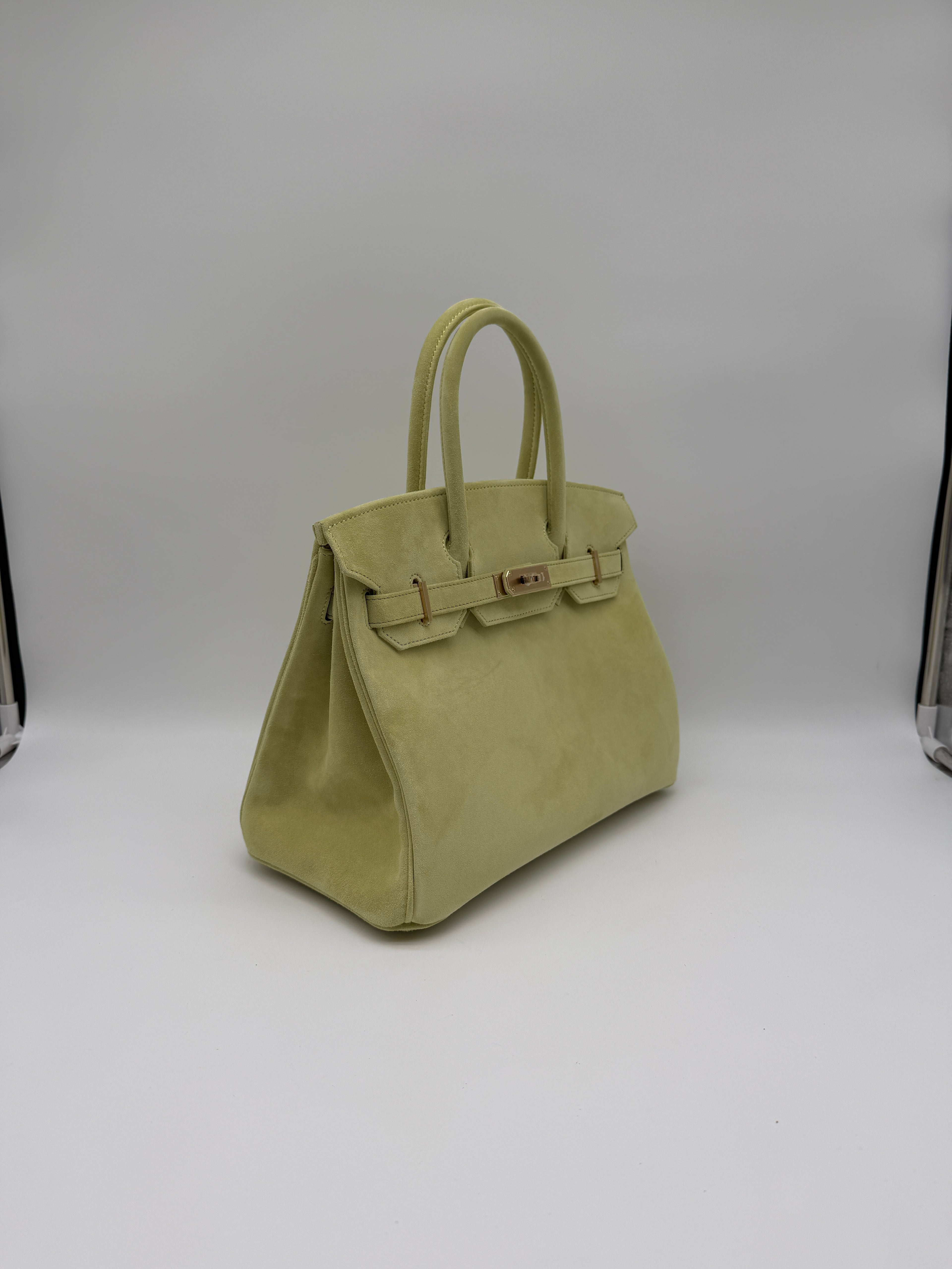 Hermès Birkin 30 Tilleul Doblis Permabrass Hardware