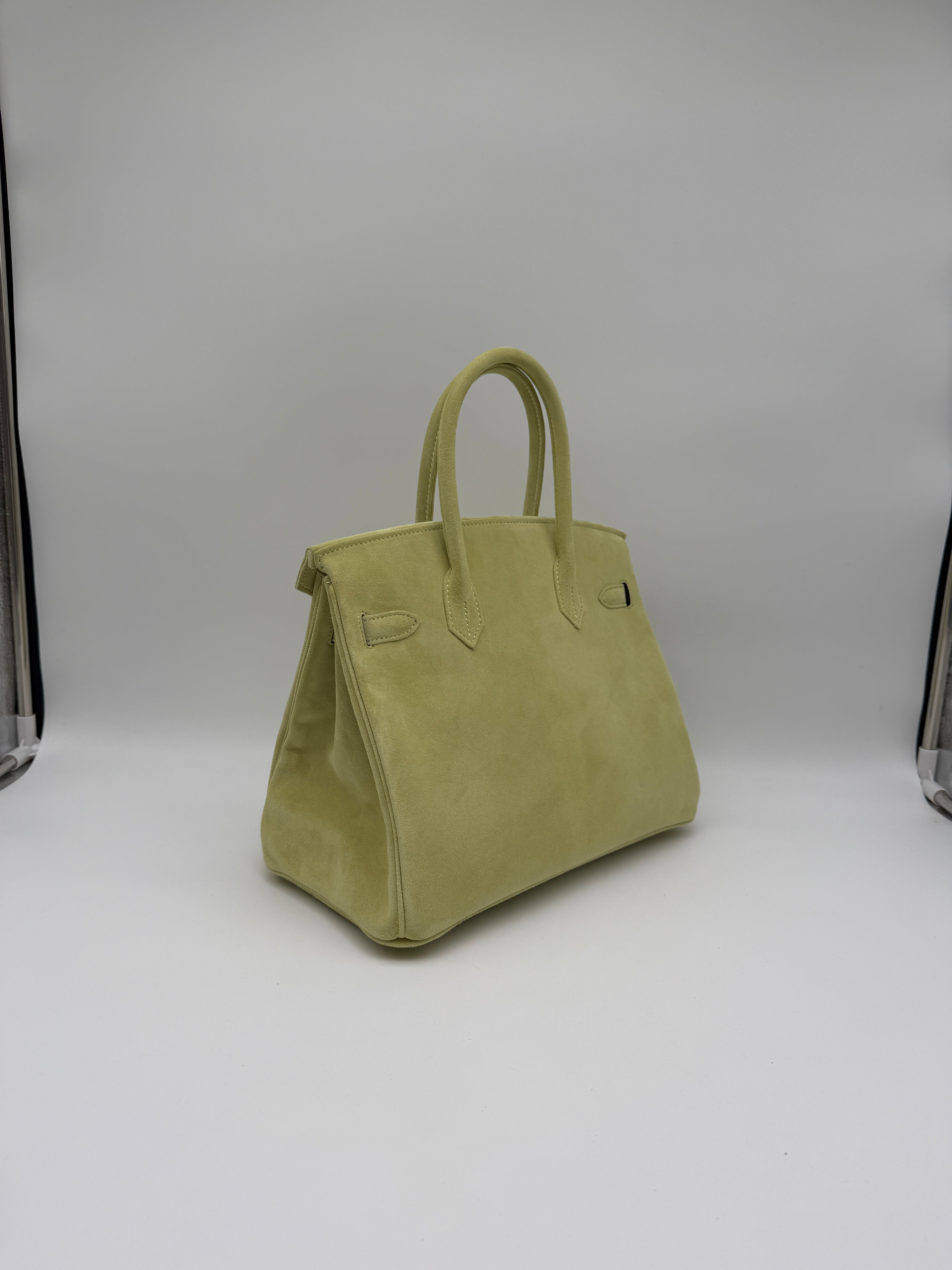 Hermès Birkin 30 Tilleul Doblis Permabrass Hardware