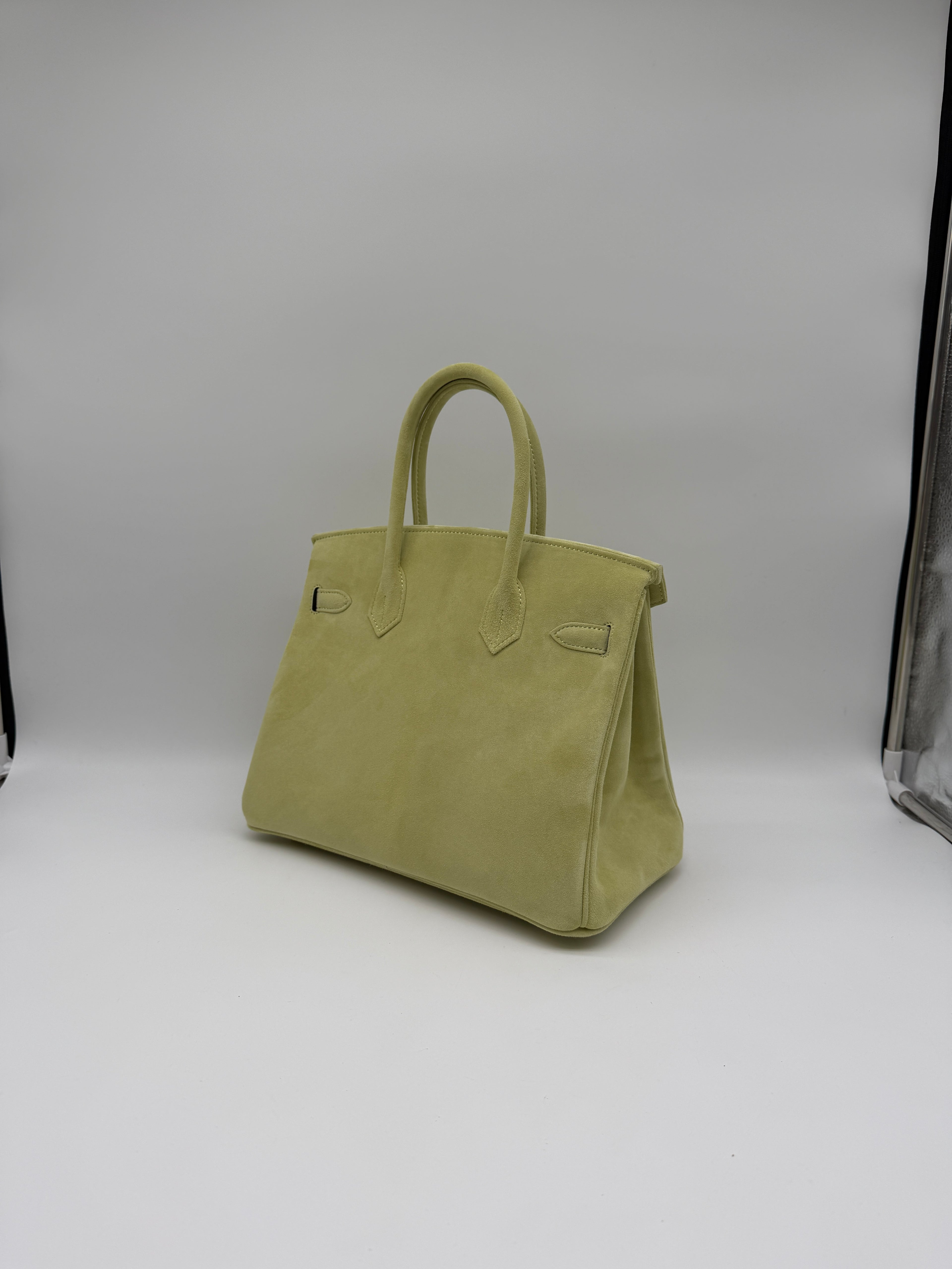 Hermès Birkin 30 Tilleul Doblis Permabrass Hardware