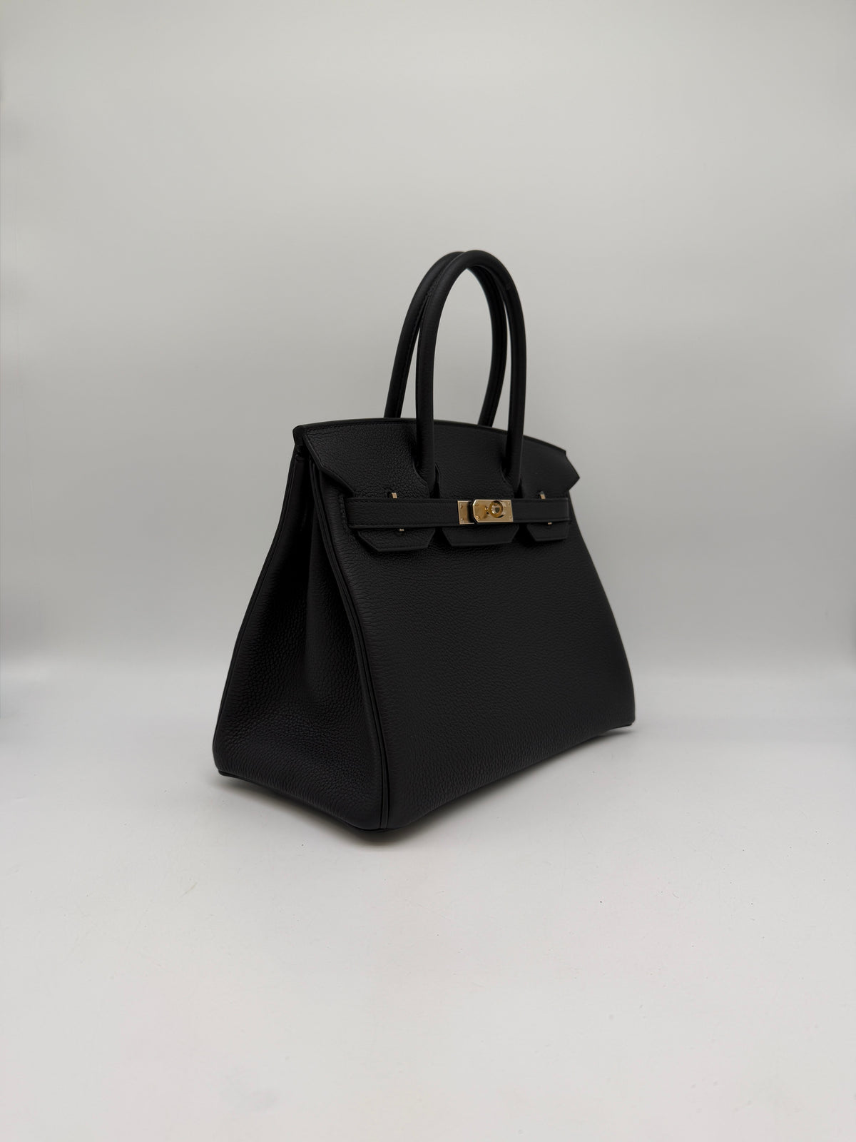 Hermès Birkin 30 Black Togo Permabrass Hardware
