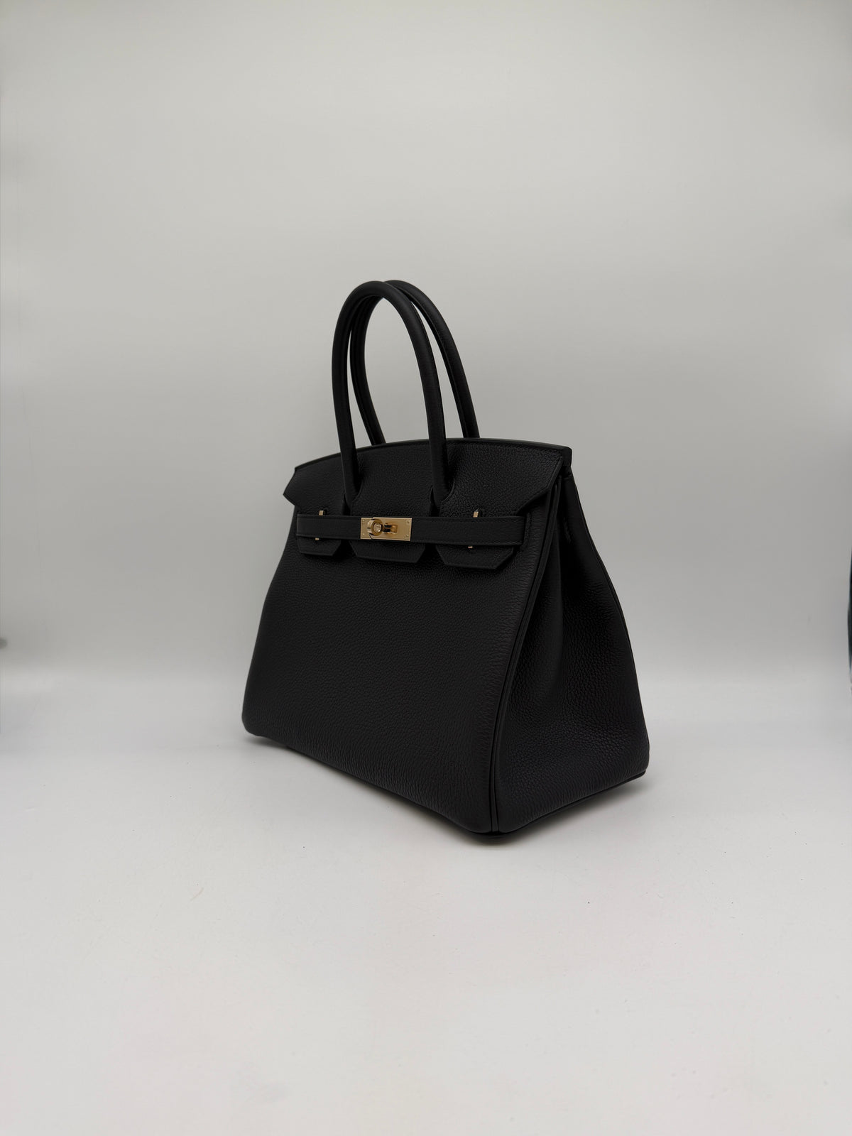 Hermès Birkin 30 Black Togo Permabrass Hardware