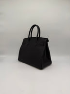 Hermès Birkin 30 Black Togo Permabrass Hardware