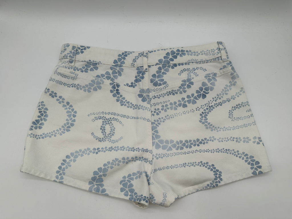 Chanel Coco Beach Shorts Blue