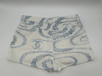 Chanel Coco Beach Shorts Blue