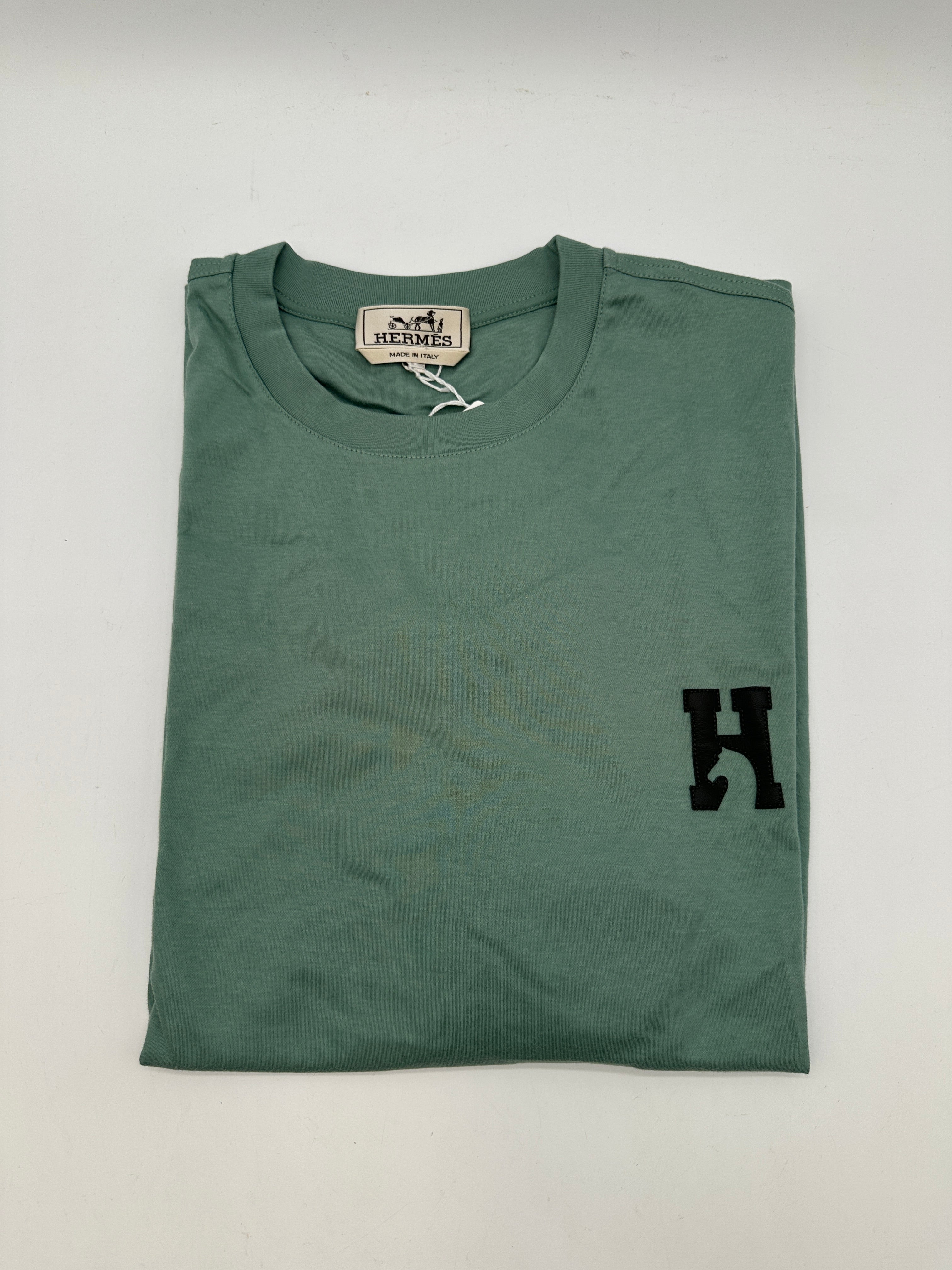 Hermès T-Shirt Cheval Celadon