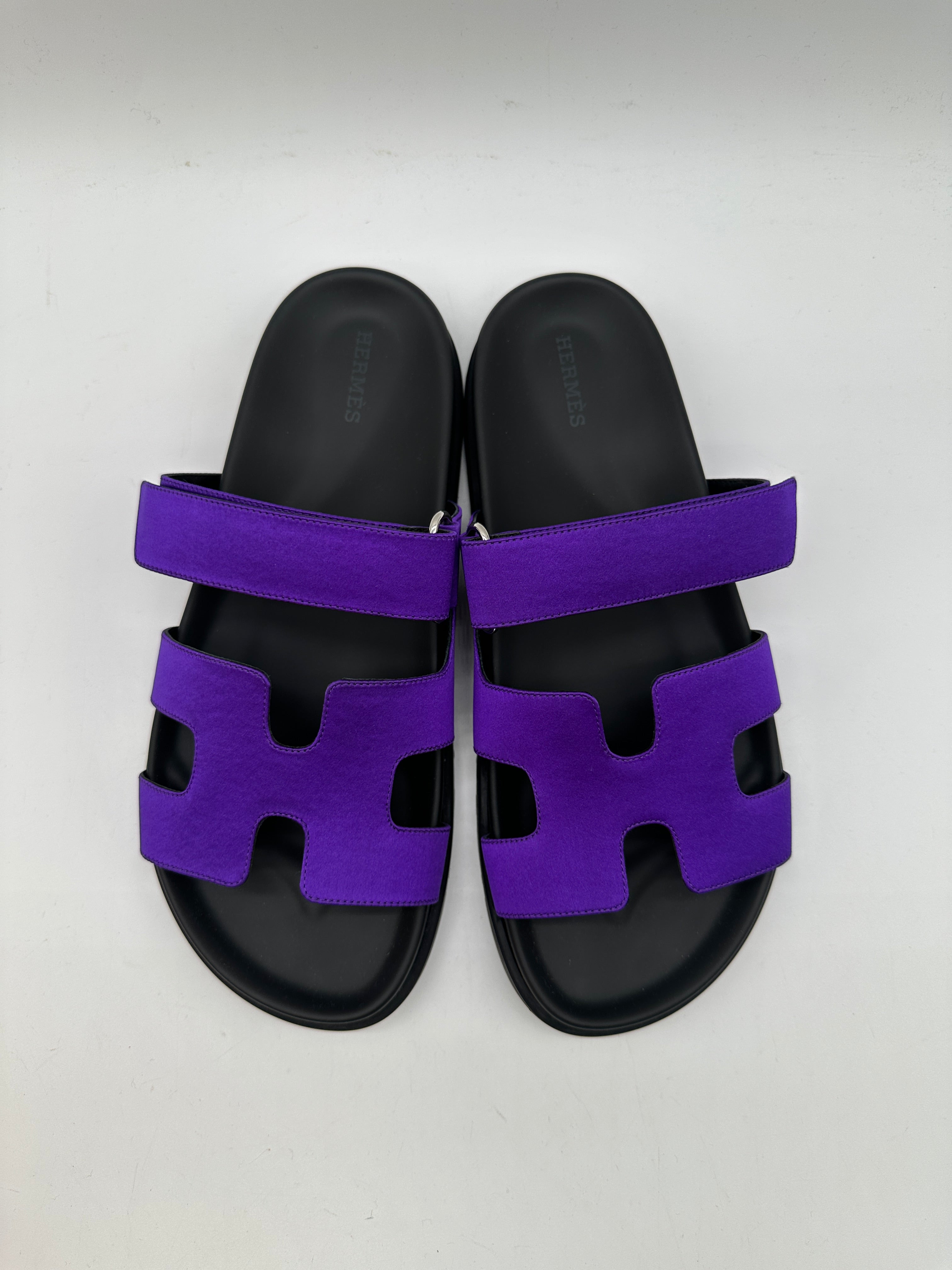 Hermès Chypre Sandal Satin Violet