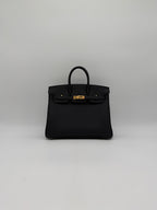 Hermès Birkin 25 Black Togo Gold Hardware