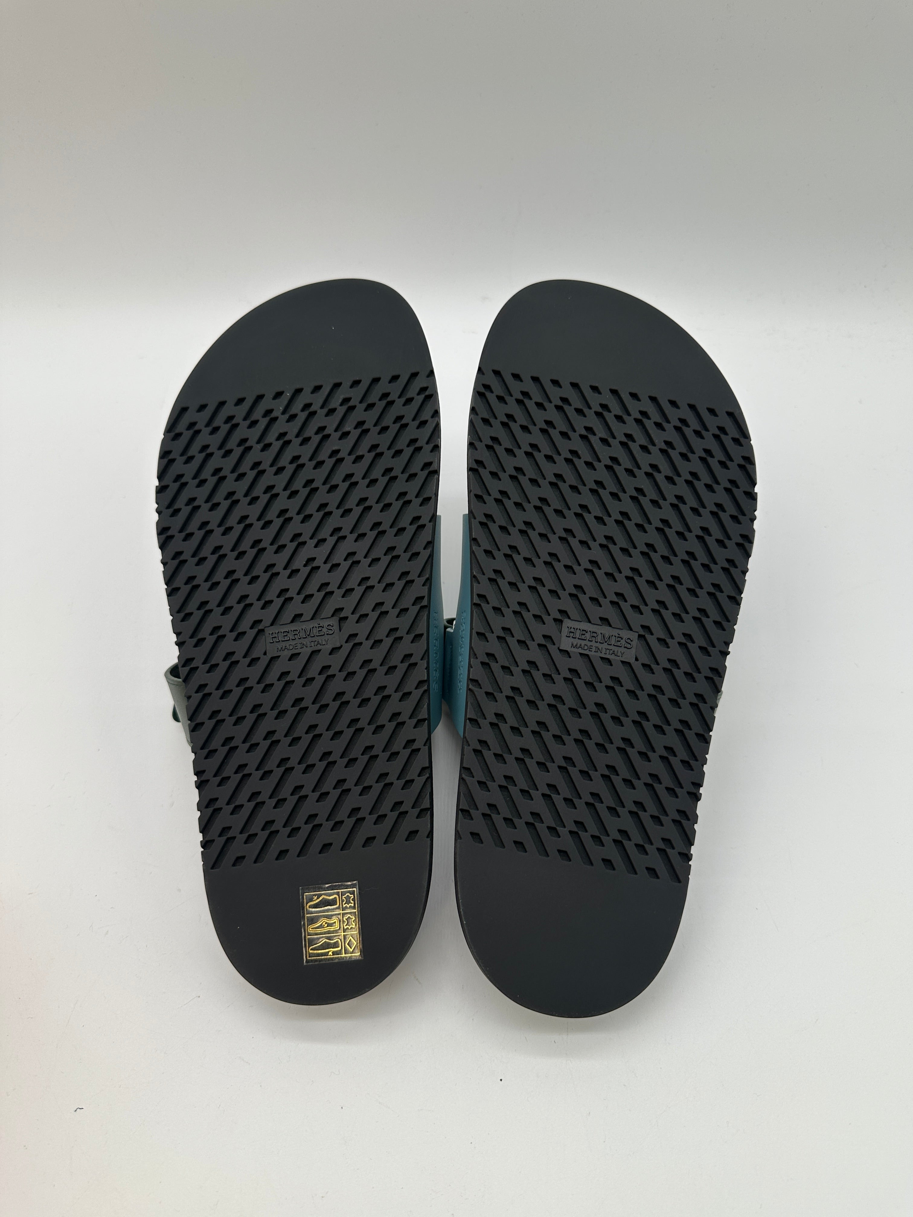 Hermès Chypre Sandal bleu citadin/vert bouteille