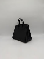 Hermès Birkin 25 Black Togo Gold Hardware