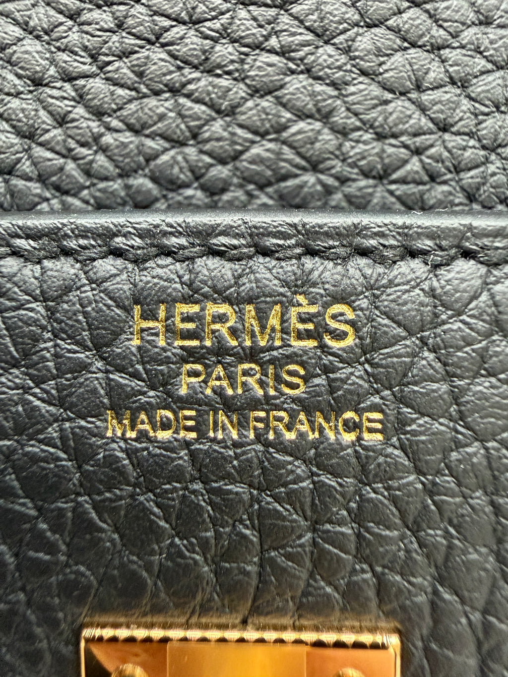 Hermès Birkin 25 Black Togo Gold Hardware