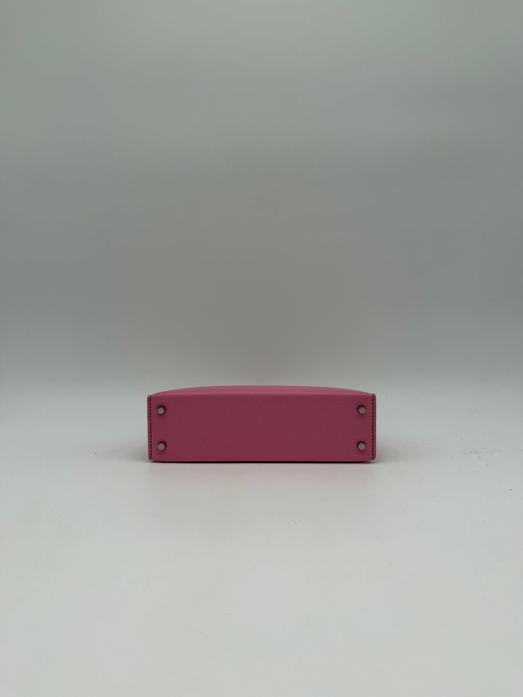 Hermès Mini Kelly Bubblegum Epsom Palladium Hardware