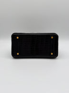 Hermès Birkin 25 Black Matt Alligator Noir Gold Hardware