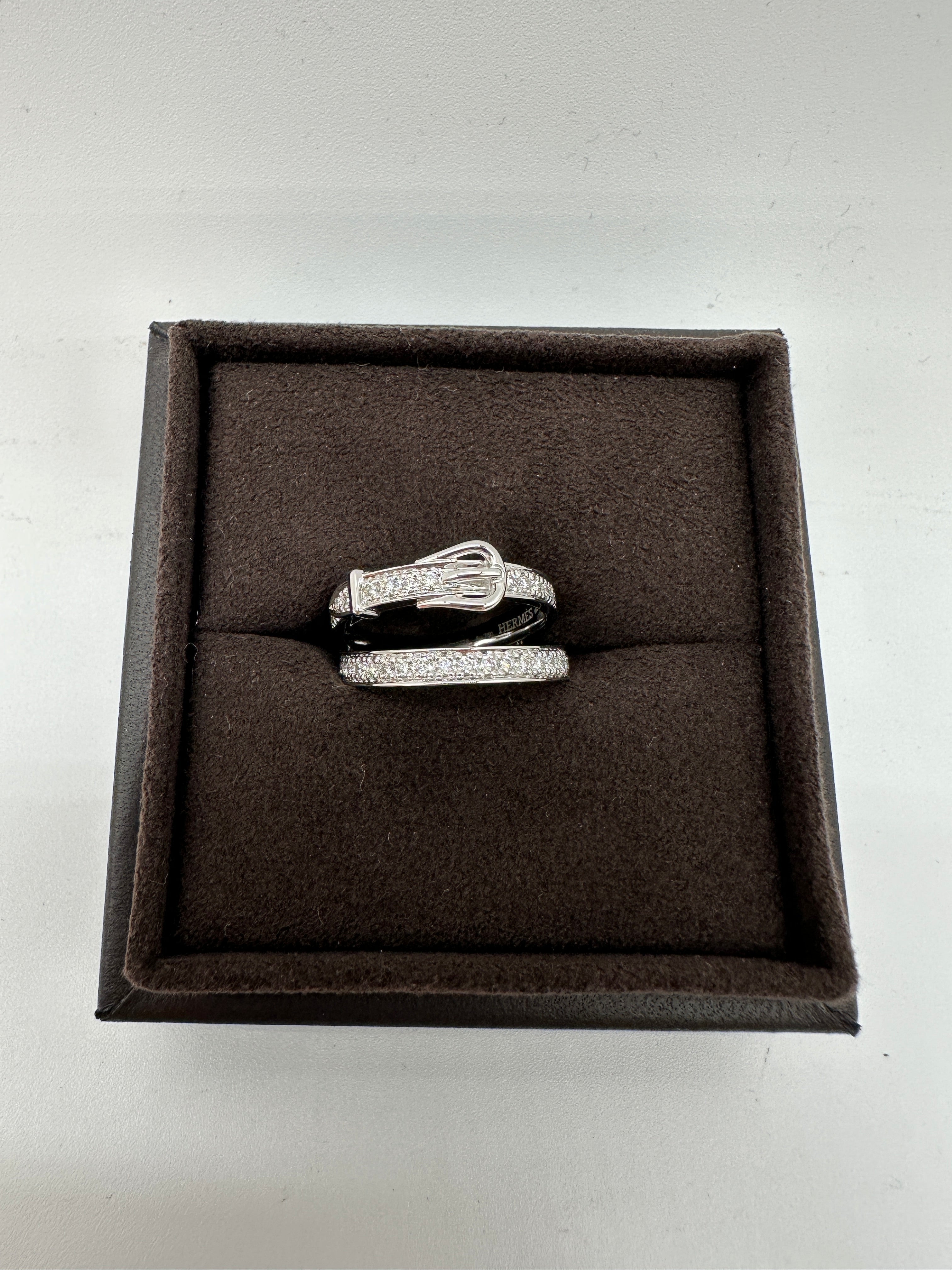 Hermès Etriviere Ring, Medium model 66D 0.88Ct