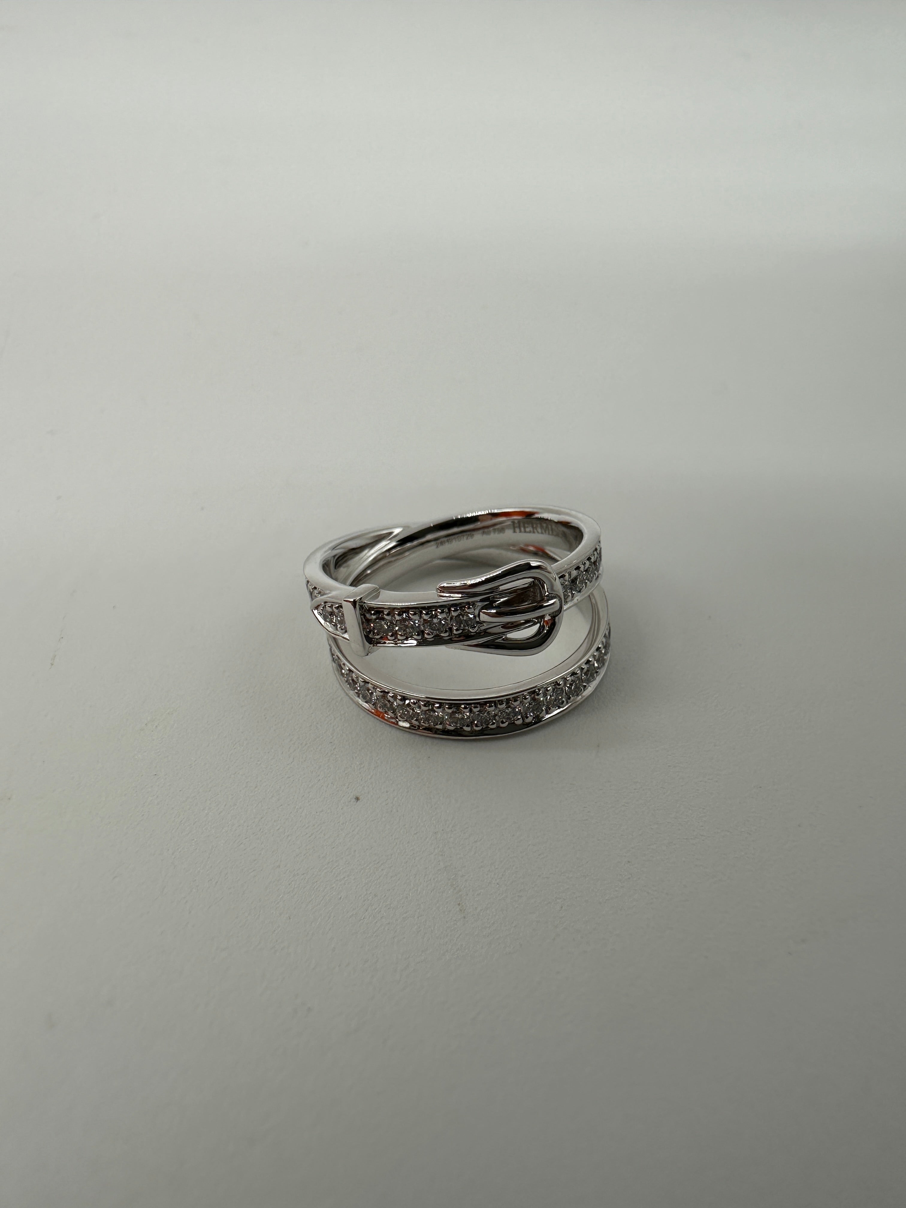 Hermès Etriviere Ring, Medium model 66D 0.88Ct