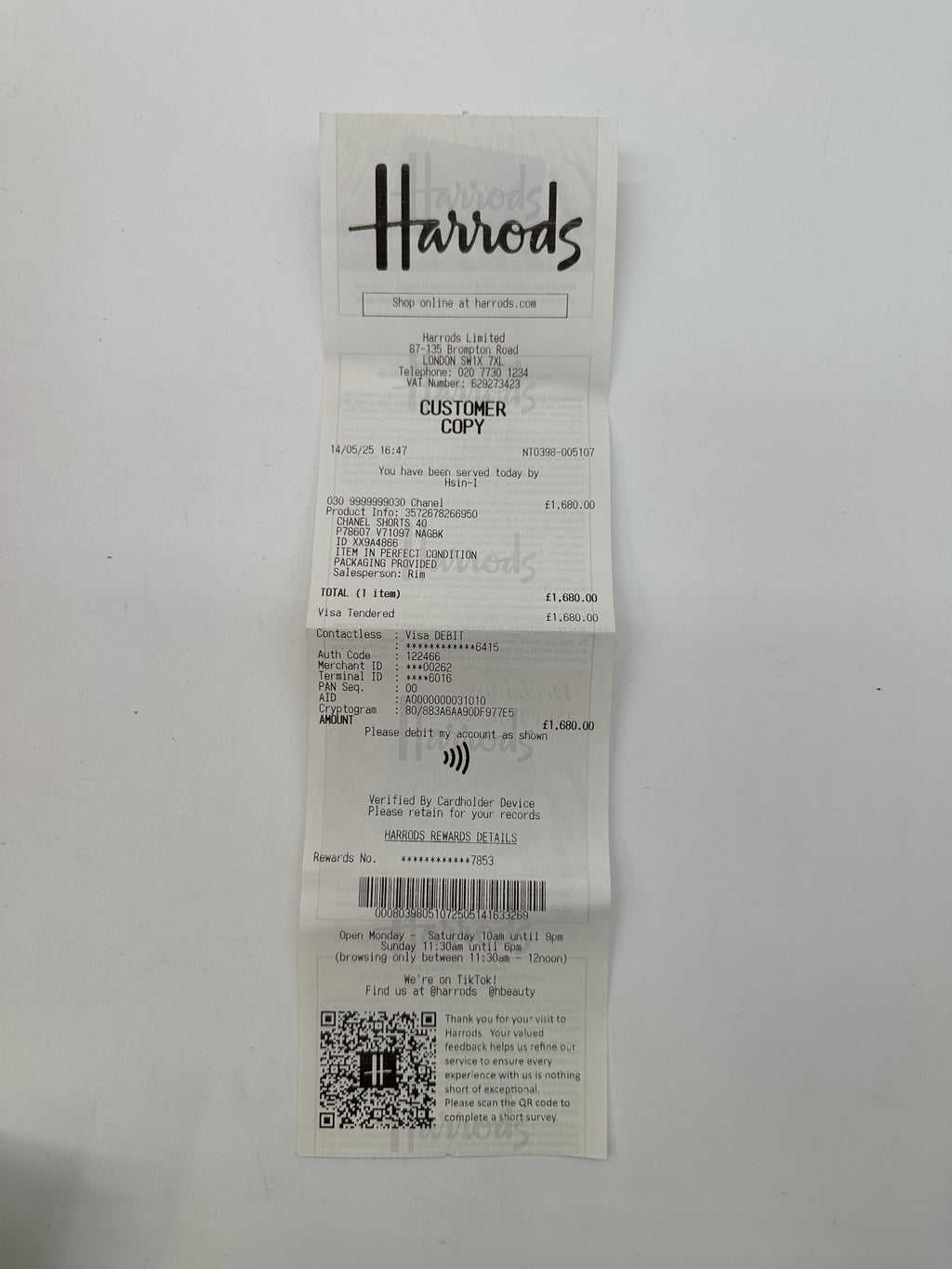 Chanel Coco Beach Shorts Blue